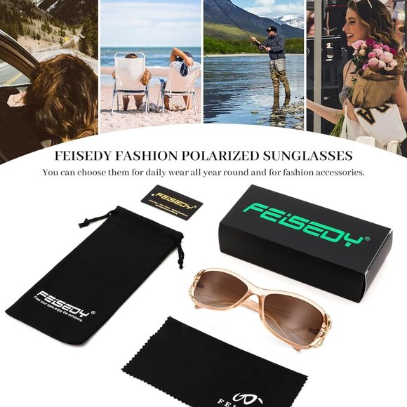 Trendy Polarized Y2K Sunglasses Wrap Around Butterfly Design Fashion Sunnies UV4 - Picture 7 of 8